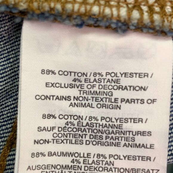 Madewell Women's Cali Demi Boot Step Raw Hem Stretch Denim Jeans Size 28 - Picture 9 of 13